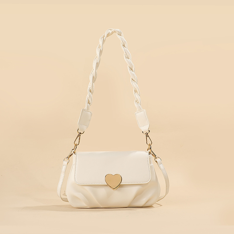 CT44989-WHITE Trendy Cloud Patterned Bag