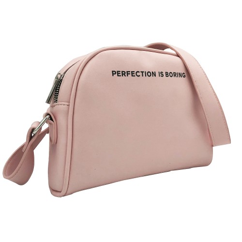 CB2004S PINK - Solid Color Simple Cross-Body Bag