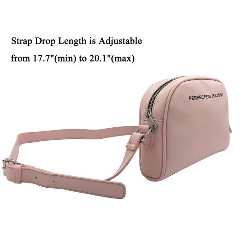 CB2004S PINK - Solid Color Simple Cross-Body Bag