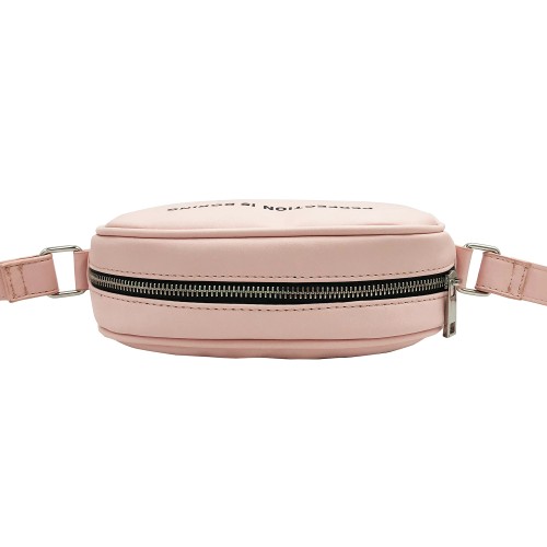 CB2004S PINK - Solid Color Simple Cross-Body Bag