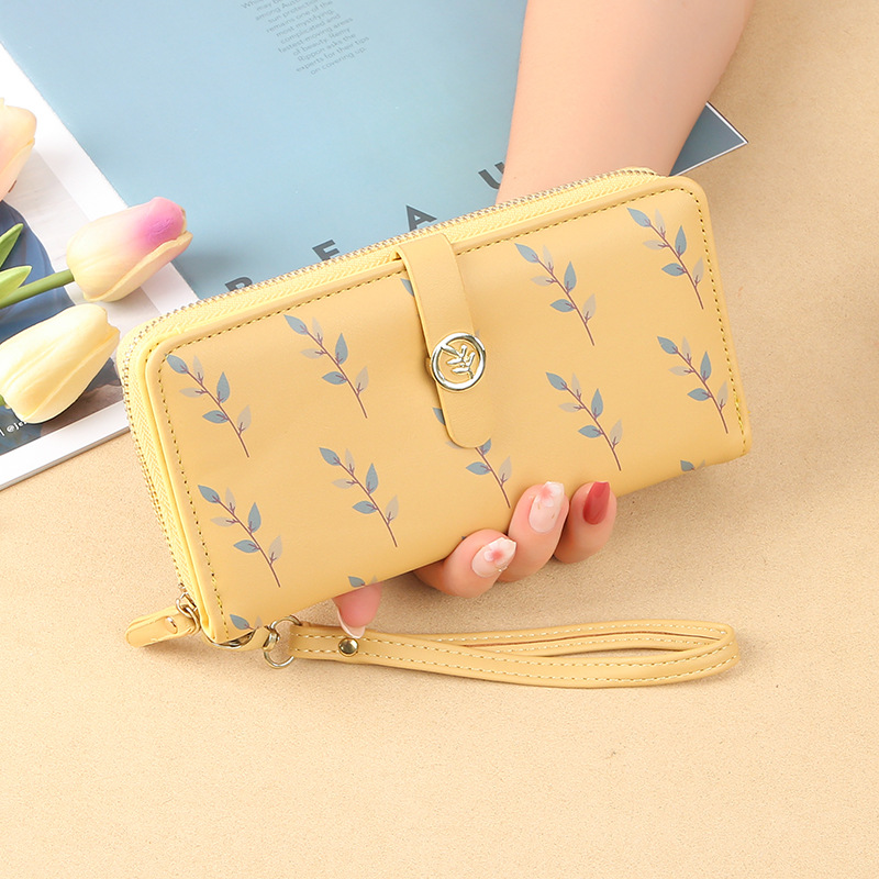 LB02841-YELLOW Minimalist Bifold Purse