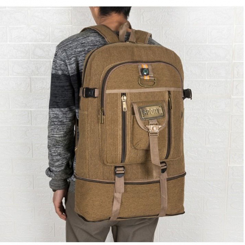 CT44922 Coffee Canvas Backpack