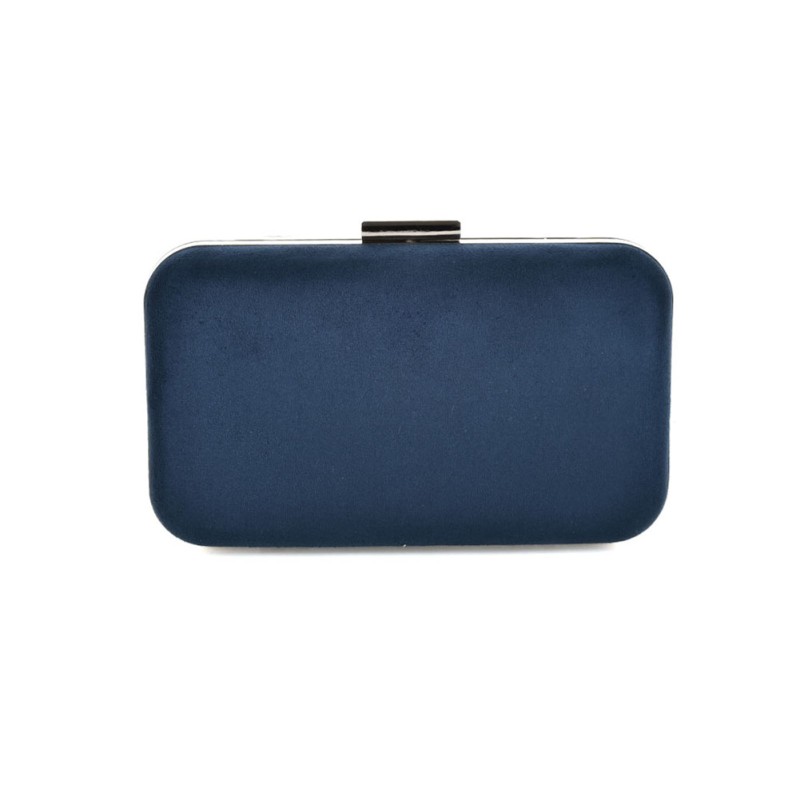 CB149 Navy - Elegant Women Smooth Solid Evening Bag