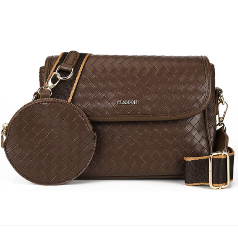 CT36381 Brown - Crossbody Bags for Women,Multipocket Messenger Bag with Coin Purse