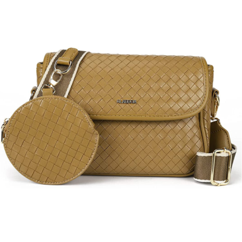 CT36381 Yellow - Crossbody Bags for Women,Multipocket Messenger Bag with Coin Pursey