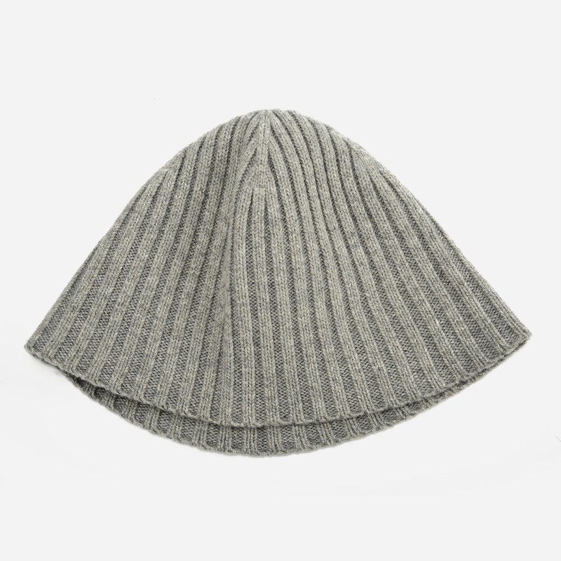 HW003-LIGHTGREY -   Ladies autumn/winter knitted bucket hat