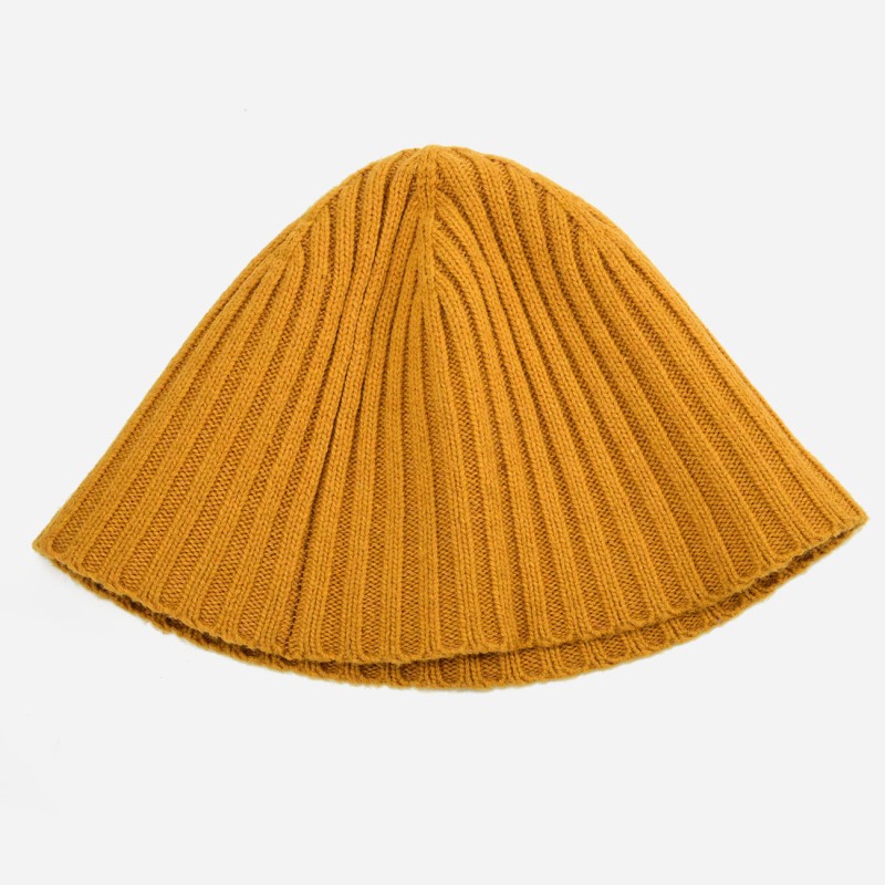 HW003-YELLOW -   Ladies autumn/winter knitted bucket hat