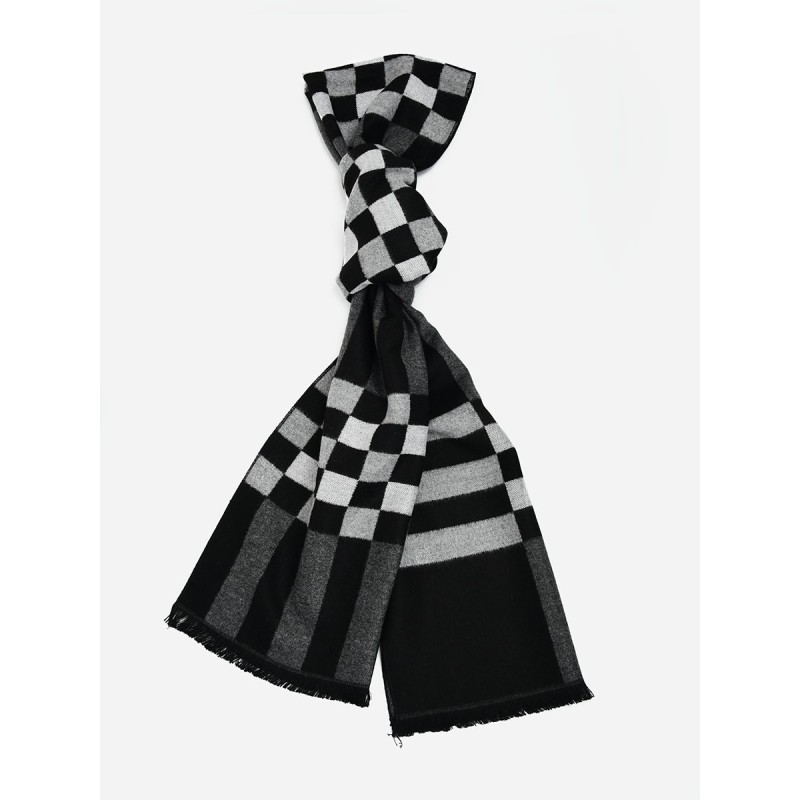 SF1303-BLK Plaid New Style Warm Men's scarves