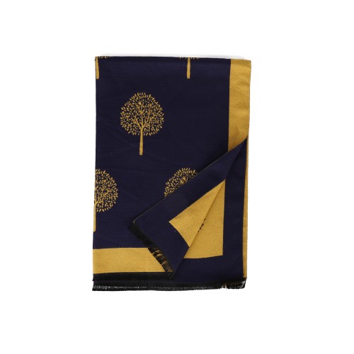 SF1404 YELLOW Cashmere Scarf With Dandelion Design