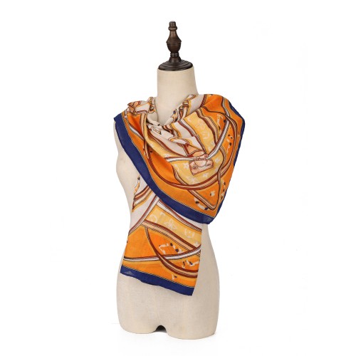 SF1572-ORANGE Classic Luxury Style Scarf