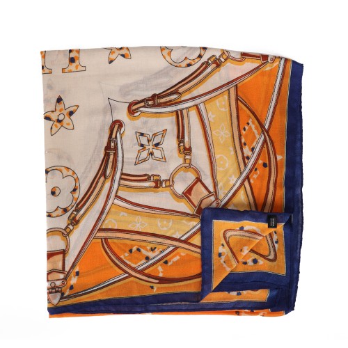 SF1572-ORANGE Classic Luxury Style Scarf