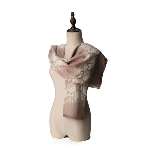 SF1702-BROWN- Women's Fashion Winter Scarf