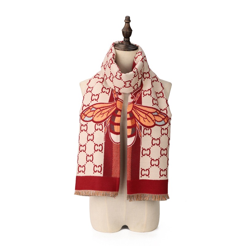 SF1709 RED - Women's Fashion Winter Scarf