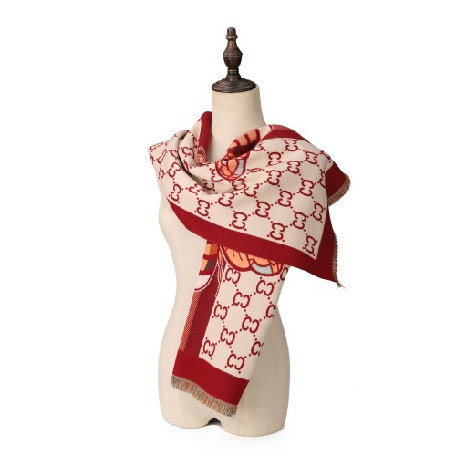 SF1709 RED - Women's Fashion Winter Scarf