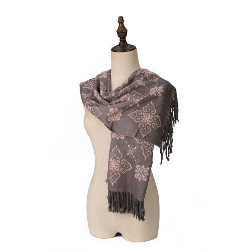 SF1712 GREY- Women's Fashion Winter Scarf