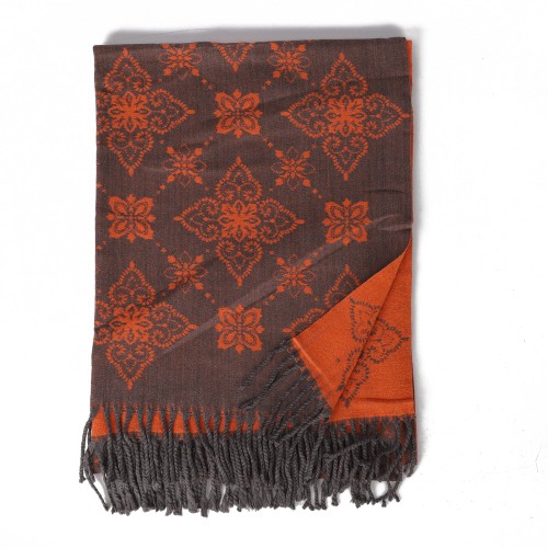 SF1712 ORANGE- Women's Fashion Winter Scarf