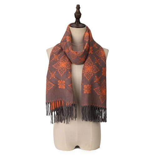 SF1712 ORANGE- Women's Fashion Winter Scarf