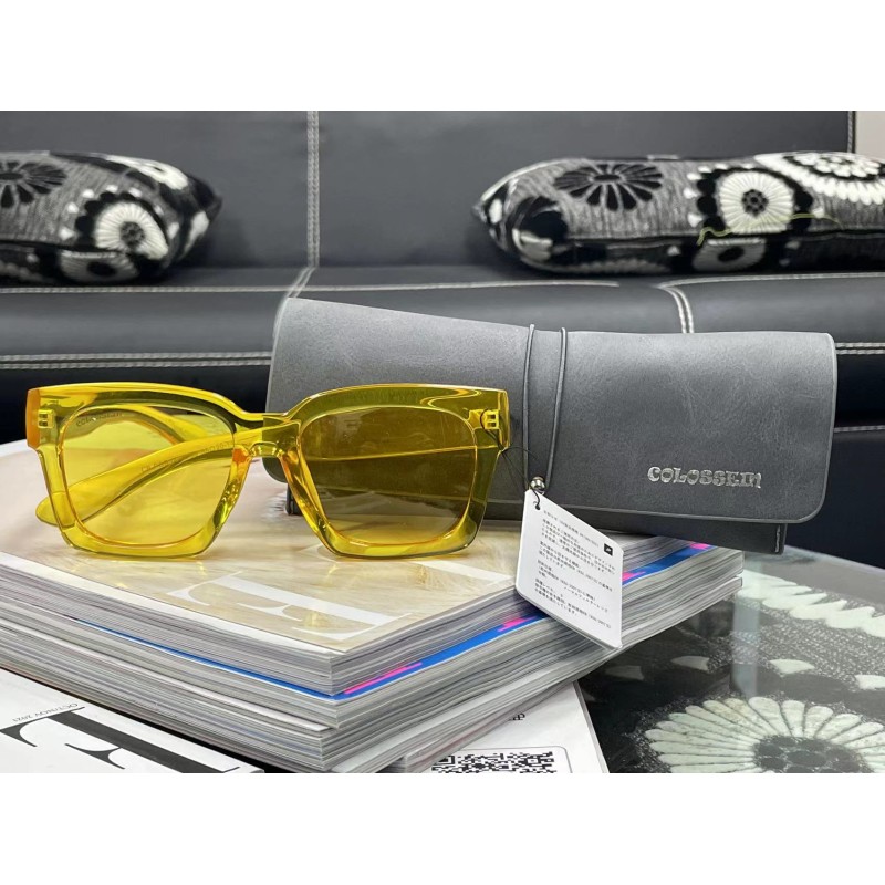 SG0024 Fashion Sunglasses,Shiny Crystal Yellow, 1 Pair