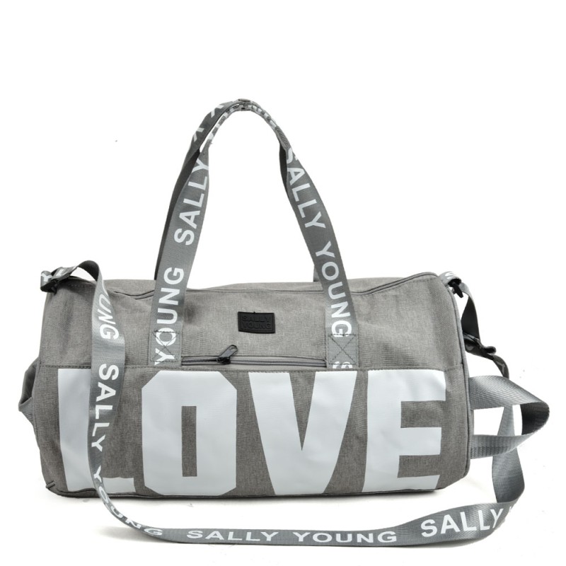 SY2187 GREY - Hand-held Dual-purpose Traveling Bag With Oblique Shoulder