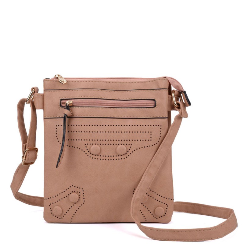 VK5347 Apricot - Across Body Bag With Strap