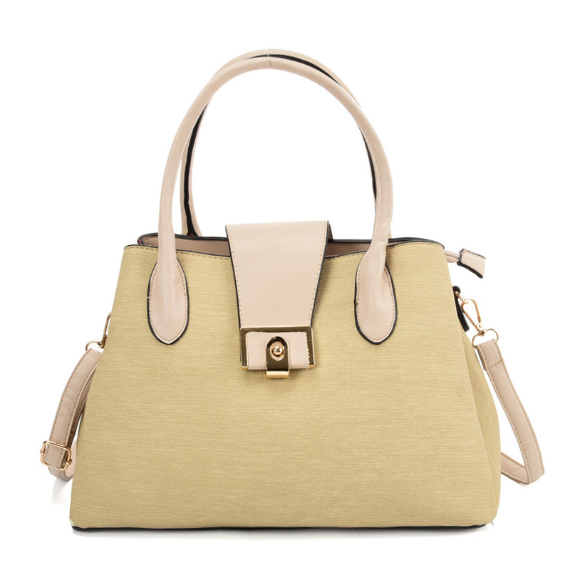 VK5536 APRICOT - Simple Solid Color Handbag