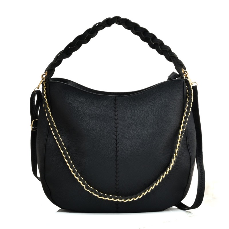 VK5538-BLK-Women's simple handbag