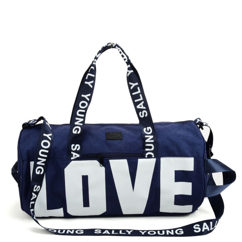 SY2187 BLUE - Hand-held Dual-purpose Traveling Bag With Oblique Shoulder (was ?10)