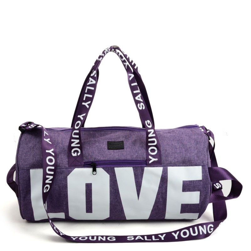 SY2187 PURPLE - Hand-held Dual-purpose Traveling Bag With Oblique Shoulder